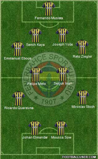 Fenerbahçe SK Formation 2012