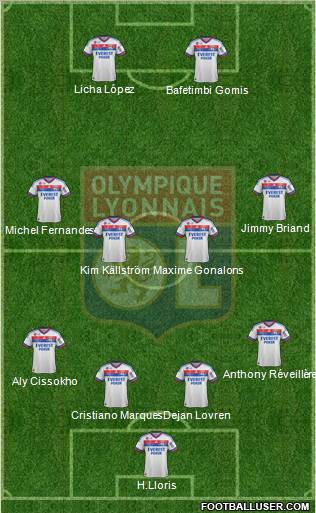 Olympique Lyonnais Formation 2012