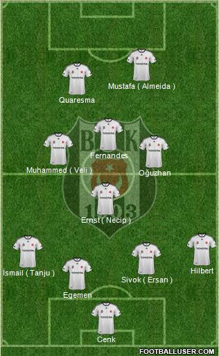 Besiktas JK Formation 2012