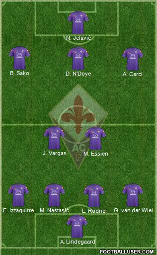 Fiorentina Formation 2012