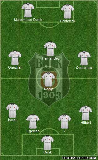 Besiktas JK Formation 2012