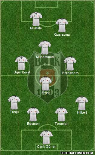 Besiktas JK Formation 2012