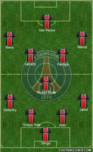 Paris Saint-Germain Formation 2012