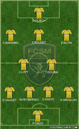 FC Sochaux-Montbéliard Formation 2012