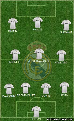 Real Madrid C.F. Formation 2012