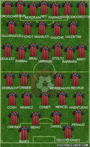 OGC Nice Côte d'Azur Formation 2012