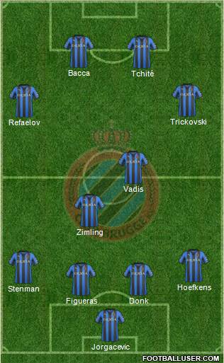 Club Brugge KV Formation 2012