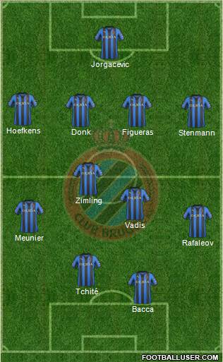 Club Brugge KV Formation 2012