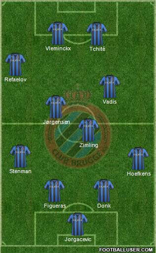 Club Brugge KV Formation 2012