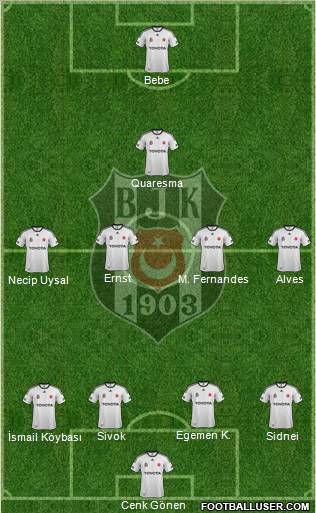 Besiktas JK Formation 2012
