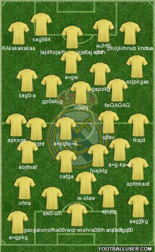 Real Madrid C.F. Formation 2012