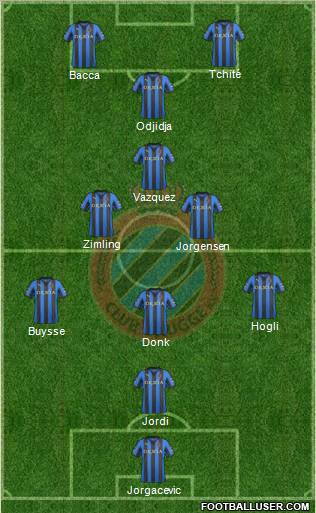 Club Brugge KV Formation 2012