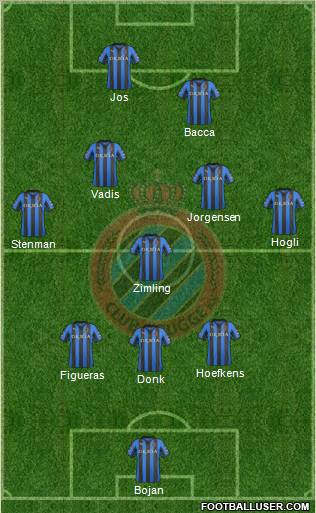 Club Brugge KV Formation 2012