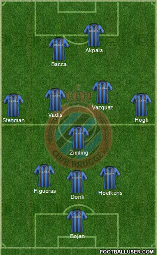 Club Brugge KV Formation 2012