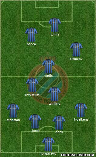 Club Brugge KV Formation 2012