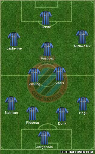 Club Brugge KV Formation 2012