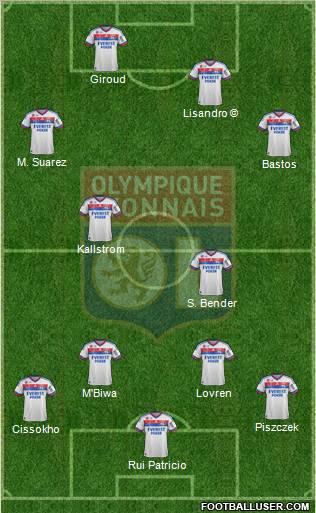 Olympique Lyonnais Formation 2012