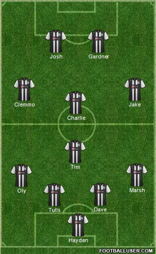 Newcastle United Formation 2012