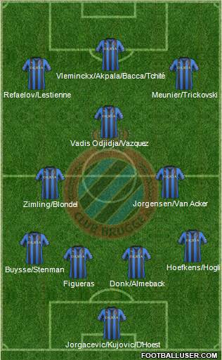 Club Brugge KV Formation 2012