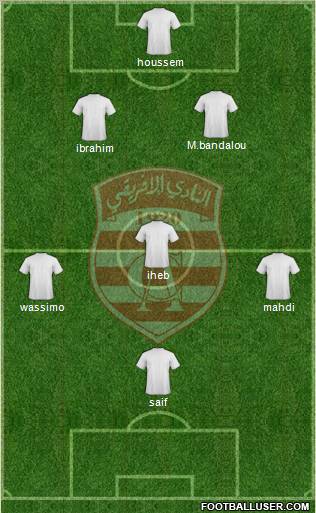 Club Africain Tunis Formation 2012