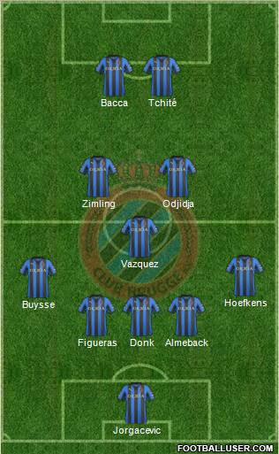 Club Brugge KV Formation 2012