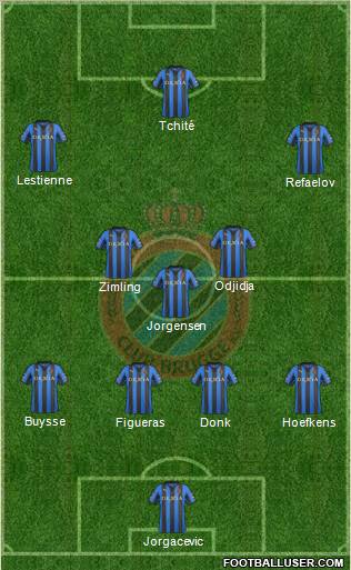 Club Brugge KV Formation 2012