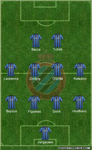 Club Brugge KV Formation 2012