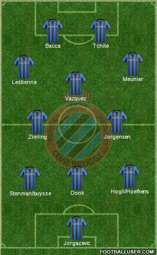 Club Brugge KV Formation 2012