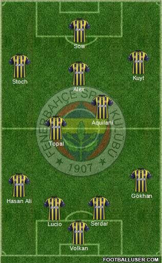 Fenerbahçe SK Formation 2012