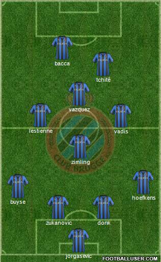 Club Brugge KV Formation 2012