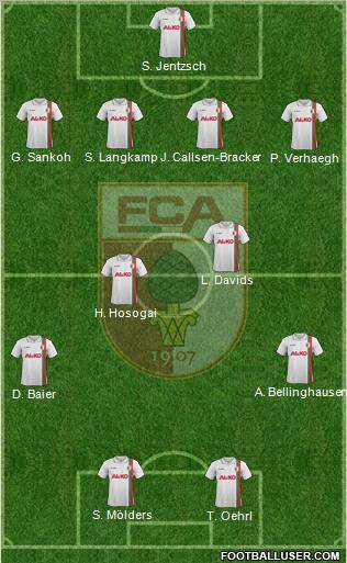 FC Augsburg Formation 2012