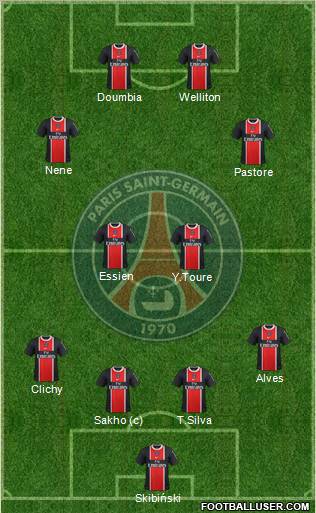 Paris Saint-Germain Formation 2012