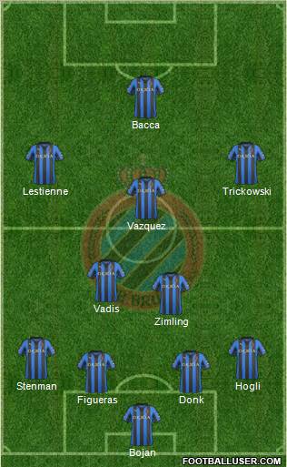 Club Brugge KV Formation 2012