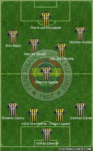 Fenerbahçe SK Formation 2012