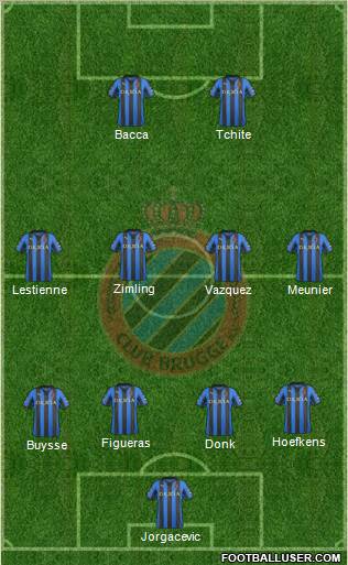Club Brugge KV Formation 2012