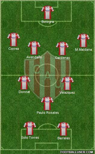 Unión de Santa Fe Formation 2012