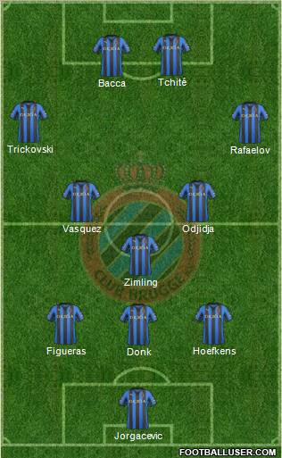 Club Brugge KV Formation 2012