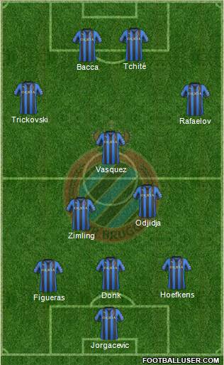 Club Brugge KV Formation 2012