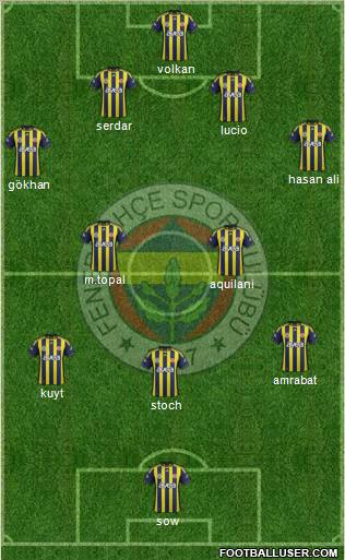 Fenerbahçe SK Formation 2012