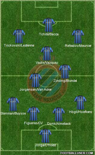 Club Brugge KV Formation 2012
