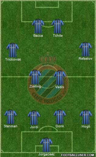 Club Brugge KV Formation 2012