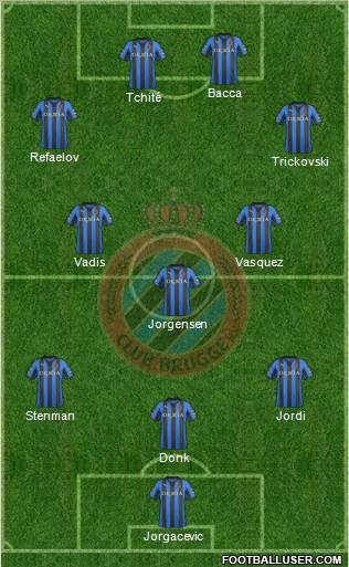 Club Brugge KV Formation 2012