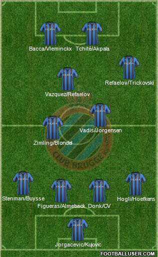 Club Brugge KV Formation 2012