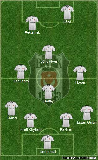 Besiktas JK Formation 2012