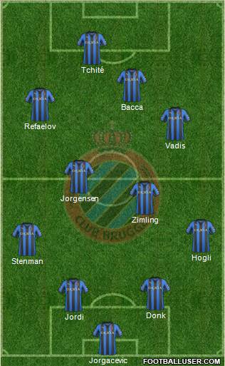 Club Brugge KV Formation 2012