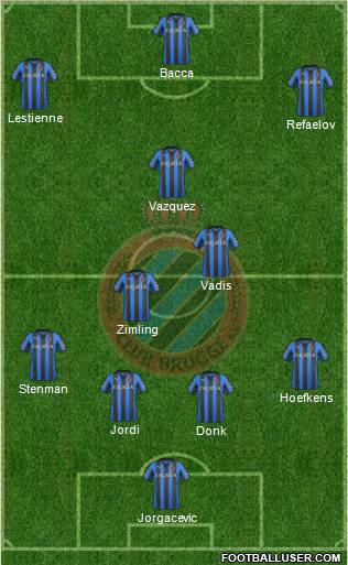 Club Brugge KV Formation 2012