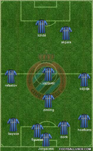 Club Brugge KV Formation 2012
