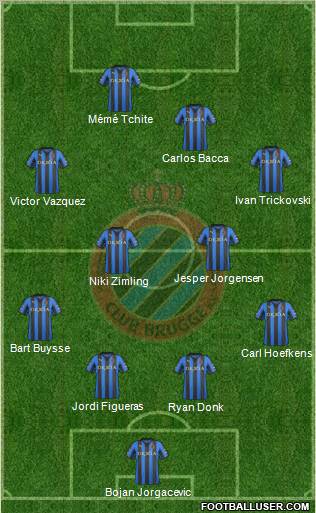 Club Brugge KV Formation 2012
