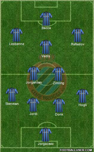 Club Brugge KV Formation 2012
