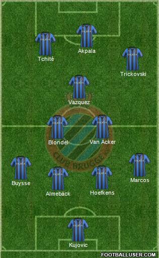 Club Brugge KV Formation 2012